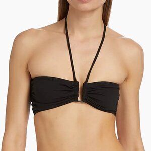 NWT A.L.C. Super Flattering Ella bandeau bikini top in black - M